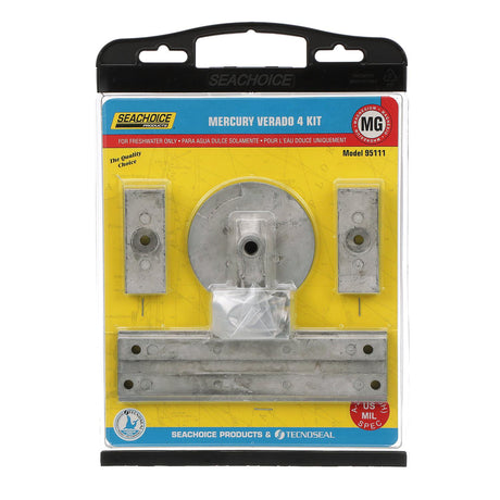 Seachoice 95111 Magnesium Anode Kit For 4 Cylinder Mercury Verado