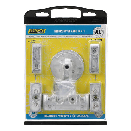 Seachoice 95121 Anode Kit, Mercury Verado 6-Cylinder, Aluminum