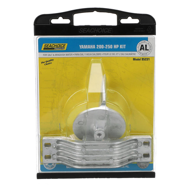 Seachoice Anode Kit, Yamaha 200-250hp, Aluminum, Cadmium-Free, Environmentally Friendly
