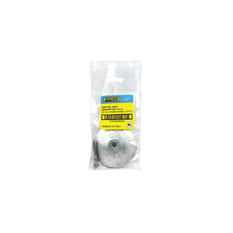 Seachoice 95607 Rudder & Trim Tab Anode w/Allen Screw, Aluminum, Model R3, Size 3-3/4" dia. x 1/2"