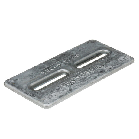 Seachoice Hull Plate Anode, Aluminum, 12 in. X 5 in. X 1/2 in.