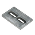 Seachoice Hull Plate Anode, Magnesium, Fresh Water Use, 6 in. X 4 in. X 1/2 in.