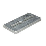 Seachoice Hull Plate Anode, Aluminum, 12 in. X 5 in. X 1 in.