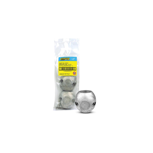 Seachoice 95627 Streamlined Shaft Anode w/Allen Screw, Magnesium, Model X5, Size 1-1/4"