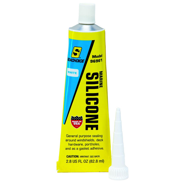 Seachoice 96961 Silicone High Performance White 2.8oz.