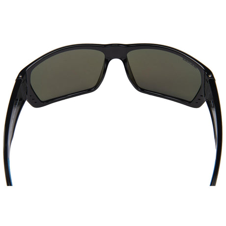 Seachoice 98800 "Reef Rider" Polarized Sunglasses, Frame: Shiny Black, Lens: Blue Mirror