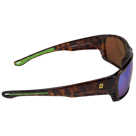 Seachoice 98801 "Reef Rider" Polarized Sunglasses, Frame: Tortoise , Lens: Green Mirror
