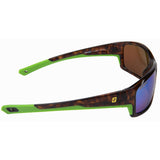 Seachoice 98804 "Voyager" Polarized Sunglasses, Frame: Shiny Tortoise, Lens: Green Mirror
