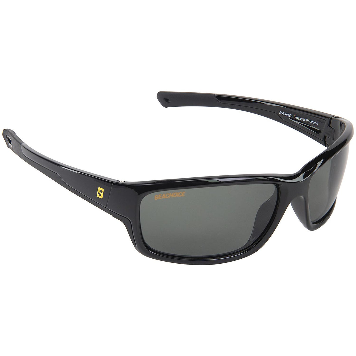Seachoice 98805 "Voyager" Polarized Sunglasses, Frame: Black, Lens: Grey