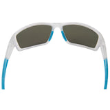 Seachoice 98807 "Seaspray" Polarized Sunglasses, Frame: Matte Clear, Lens: Blue Mirror