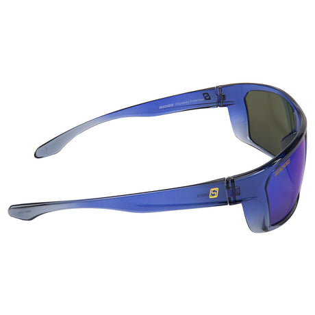 Seachoice 98808 "Odyssey" Polarized Sunglasses, Frame: Shiny Blue Fade, Lens: Blue Mirror