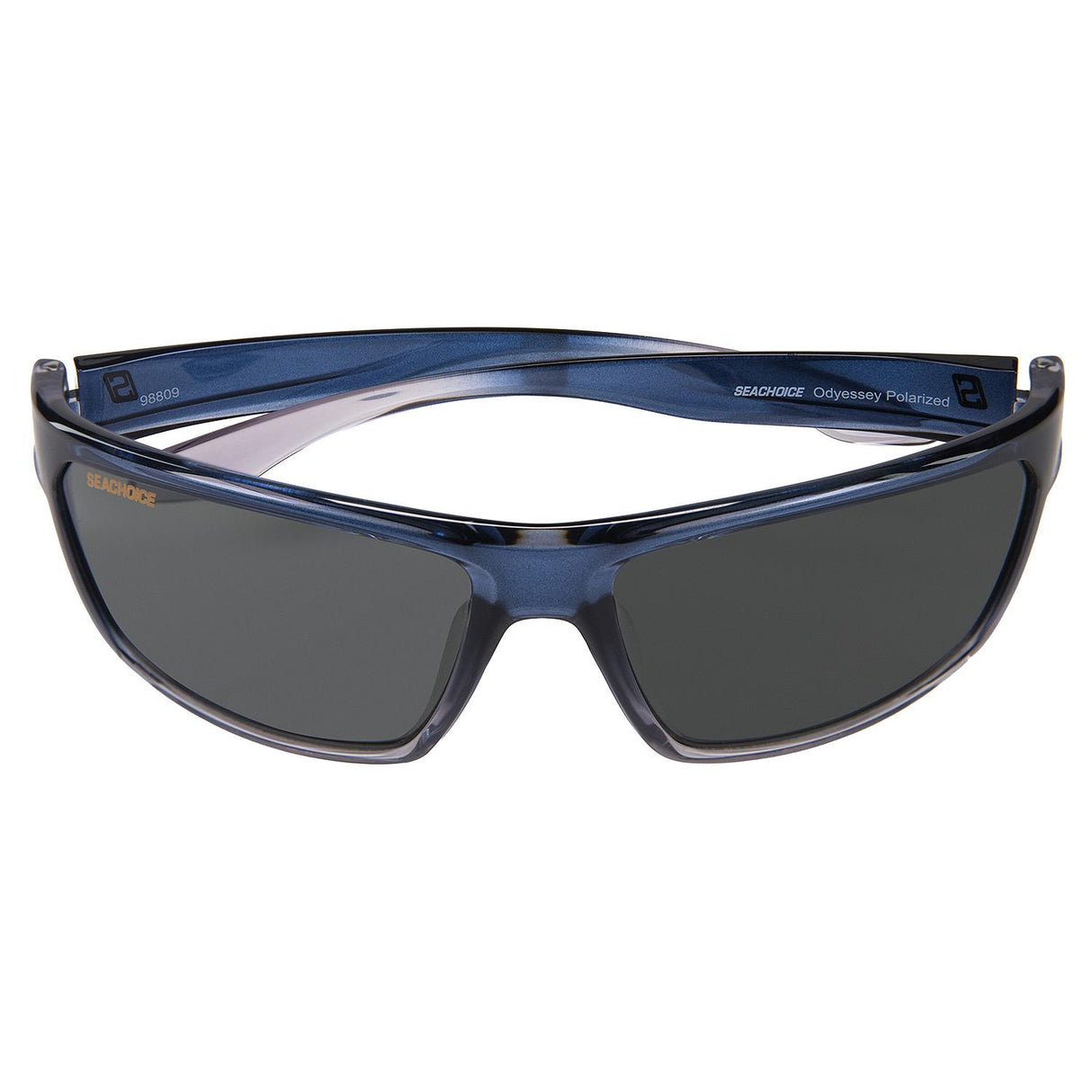 Seachoice 98809 "Odyssey" Polarized Sunglasses, Frame: Shiny Black Fade, Lens: Smoke