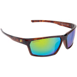 Seachoice 98811 "Sentry" Polarized Sunglasses, Frame: Shiny Tortoise, Lens: Green Mirror