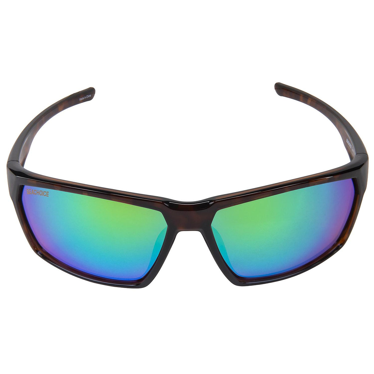 Seachoice 98811 "Sentry" Polarized Sunglasses, Frame: Shiny Tortoise, Lens: Green Mirror