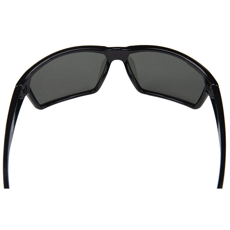 Seachoice 98812 "Sentry" Polarized Sunglasses, Frame: Shiny Black, Lens: Grey