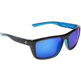 Seachoice 98813 "Navigator" Polarized Sunglasses, Frame: Shiny Black/Black Backspray, Lens: Blue Mirror