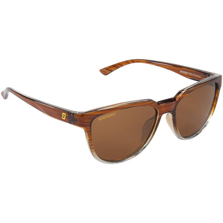 Seachoice 98815 "Reflex" Polarized Sunglasses, Frame: Shiny Woodgrain, Lens: Brown