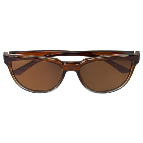 Seachoice 98815 "Reflex" Polarized Sunglasses, Frame: Shiny Woodgrain, Lens: Brown