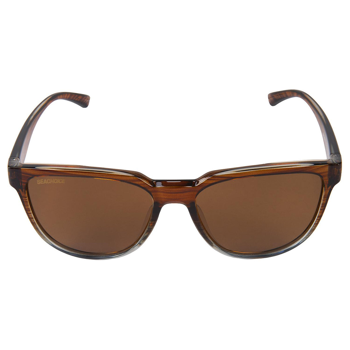 Seachoice 98815 "Reflex" Polarized Sunglasses, Frame: Shiny Woodgrain, Lens: Brown