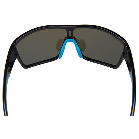 Seachoice 98817 "Nautilus" Polarized Sunglasses, Frame: Shiny Black, Lens: Blue Mirror
