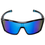 Seachoice 98817 "Nautilus" Polarized Sunglasses, Frame: Shiny Black, Lens: Blue Mirror