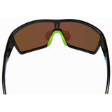 Seachoice 98818 "Nautilus" Polarized Sunglasses, Frame: Shiny Black, Lens: Green Mirror