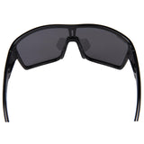 Seachoice 98819 "Nautilus" Polarized Sunglasses, Frame: Shiny Black, Lens: Full Silver Mirror