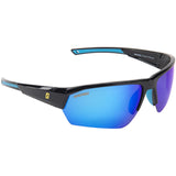 Seachoice 98820 "Atlantis" Polarized Sunglasses, Frame: Shiny Black, Lens: Blue Mirror