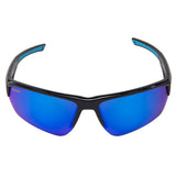 Seachoice 98820 "Atlantis" Polarized Sunglasses, Frame: Shiny Black, Lens: Blue Mirror