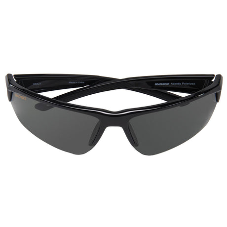 Seachoice 98821 "Atlantis" Polarized Sunglasses, Frame: Shiny Black, Lens: Grey