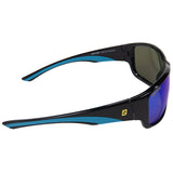 Seachoice 98820 "Neptune" Polarized Sunglasses, Frame: Shiny Black, Lens: Blue Mirror