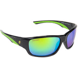 Seachoice 98823 "Neptune" Polarized Sunglasses, Frame: Shiny Black, Lens: Green Mirror