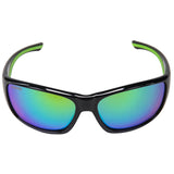 Seachoice 98823 "Neptune" Polarized Sunglasses, Frame: Shiny Black, Lens: Green Mirror
