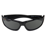 Seachoice 98824 "Neptune" Polarized Sunglasses, Frame: Shiny Black, Lens: Grey