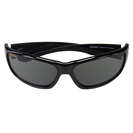 Seachoice 98824 "Neptune" Polarized Sunglasses, Frame: Shiny Black, Lens: Grey