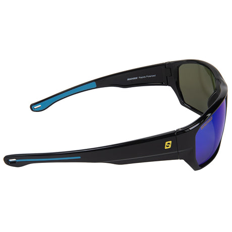 Seachoice 98826 "Rapids" Polarized Sunglasses, Frame: Shiny Black, Lens: Blue Mirror