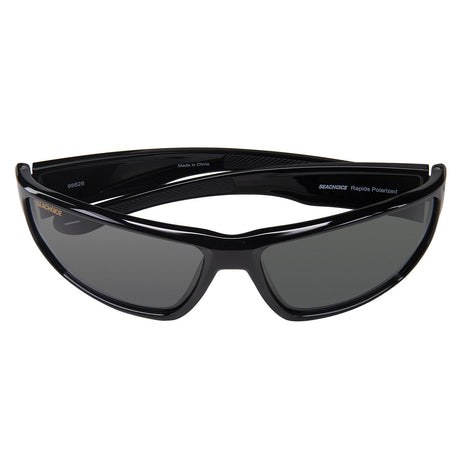 Seachoice 98828 "Rapids" Polarized Sunglasses, Frame: Shiny Black, Lens: Grey