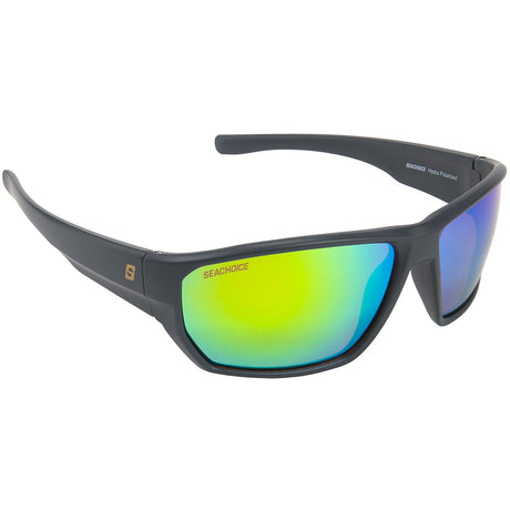 Seachoice 98829 "Hydra" Floating Polarized Sunglasses, Frame Color: Matte Grey, Lens Color: Green Mirror