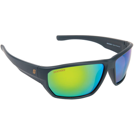 Seachoice 98829 "Hydra" Floating Polarized Sunglasses, Frame Color: Matte Grey, Lens Color: Green Mirror