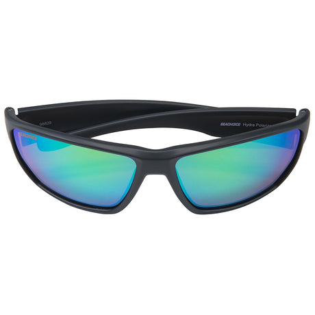 Seachoice 98829 "Hydra" Floating Polarized Sunglasses, Frame Color: Matte Grey, Lens Color: Green Mirror