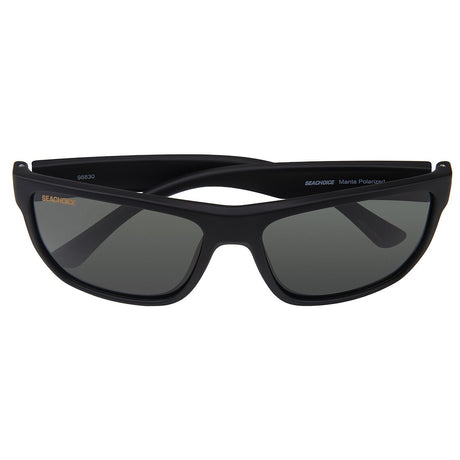 Seachoice 98830 "Manta" Floating Polarized Sunglasses, Frame: Matte Black, Lens: Grey