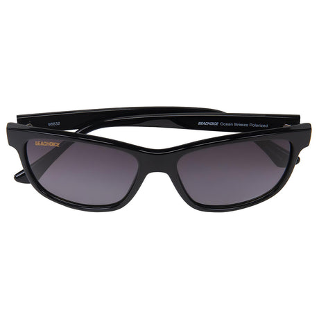 Seachoice 98832 "Oceanbreeze" Polarized Ladies' Sunglasses, Frame: Shiny Black, Lens: Smoke Gradient