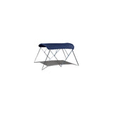 Carver 4A5487TB10 54 High 3 Bow Fully Assembled Bimini Top, 85"-90" Cadet Gray Acrylic w/Boot