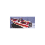 Carver 72316F10 Aluminum V-Hull Fishing With Walk-Thru Windshield - Wide Series, 16'6, Poly-Flex II Slate Gray