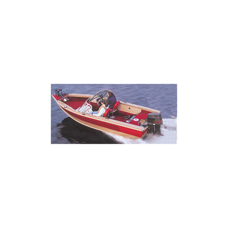 Carver 72317F10 Aluminum V-Hull Fishing With Walk-Thru Windshield - Wide Series, 17'6, Poly-Flex II Slate Gray