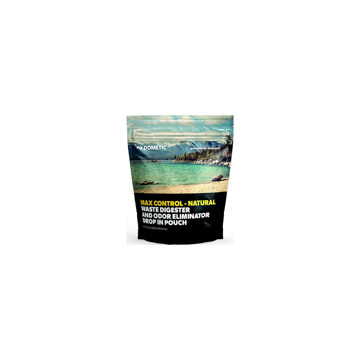 Dometic 9620000730 Max Control-Natural Holding Tank Treatment, Drop in pouch, 12pk.