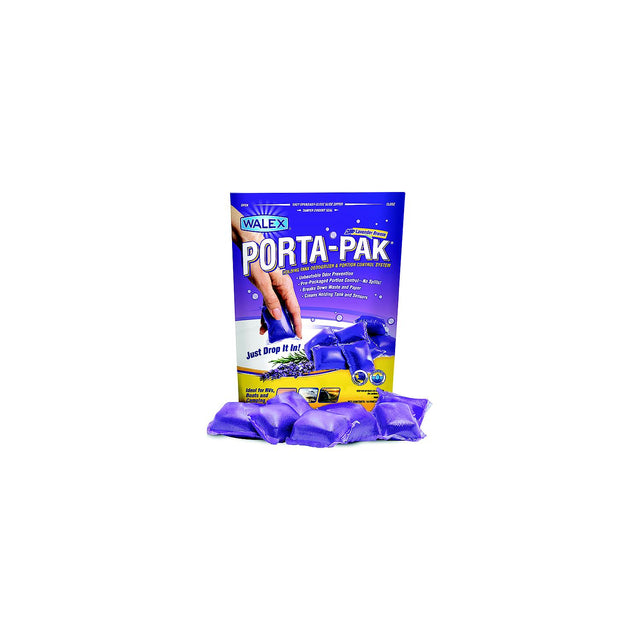 Walex PPRV10LAV Porta-Pak Lavender Breeze Holding Tank Deodorizer, 10/Pk