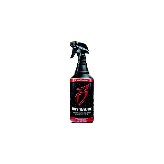 Boat Bling Hot Sauce Ultimate Hard Water Spot Remover With High Gloss Wax Sealant, 32oz.