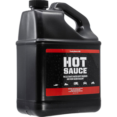 Boat Bling Hot Sauce Ultimate Hard Water Spot Remover With High Gloss Wax Sealant, Gallon