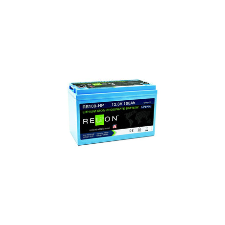 RELiON RB100HP LiFePO4 Lithium Iron Phosphate 12V Battery, Group 31